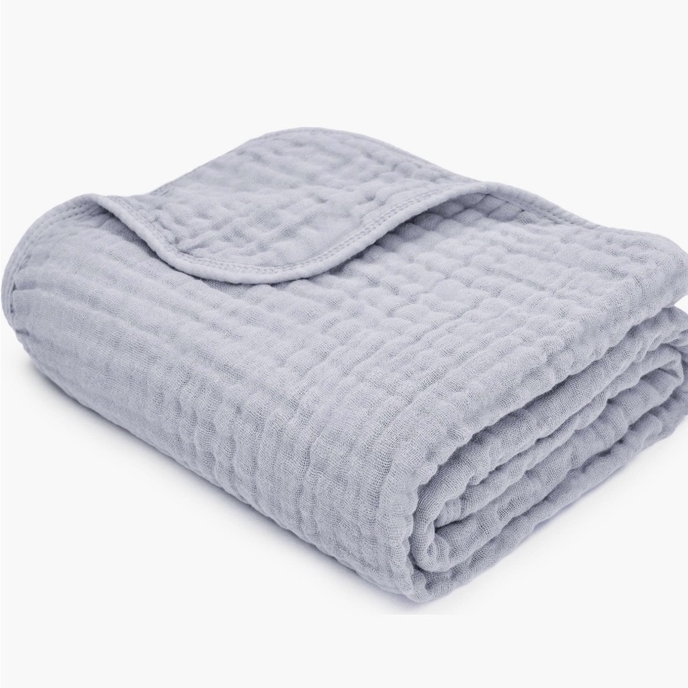 Quince Muslin gauzy wrap swaddle throw